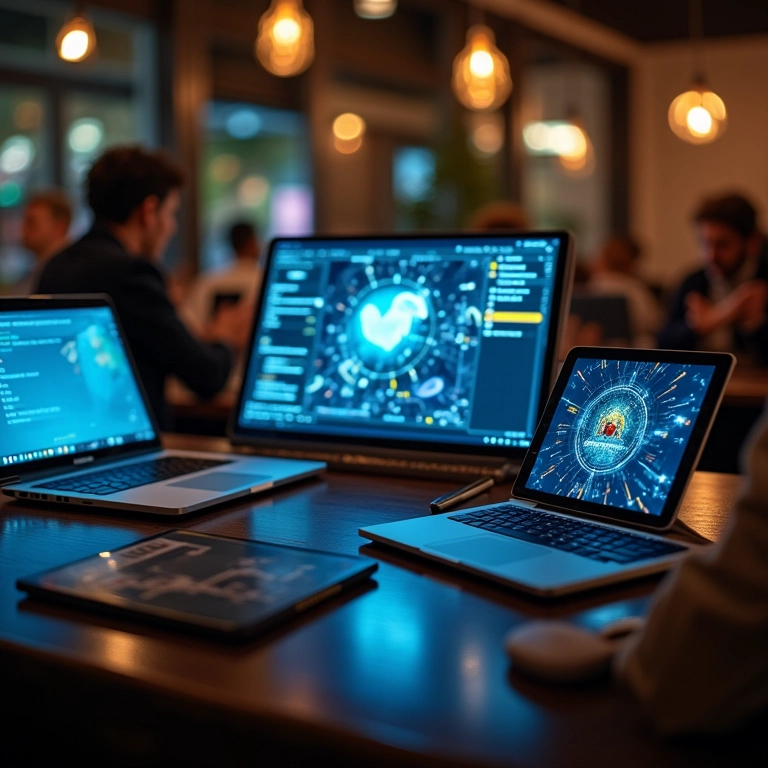 Acessando recursos compartilhados em diversos dispositivos.