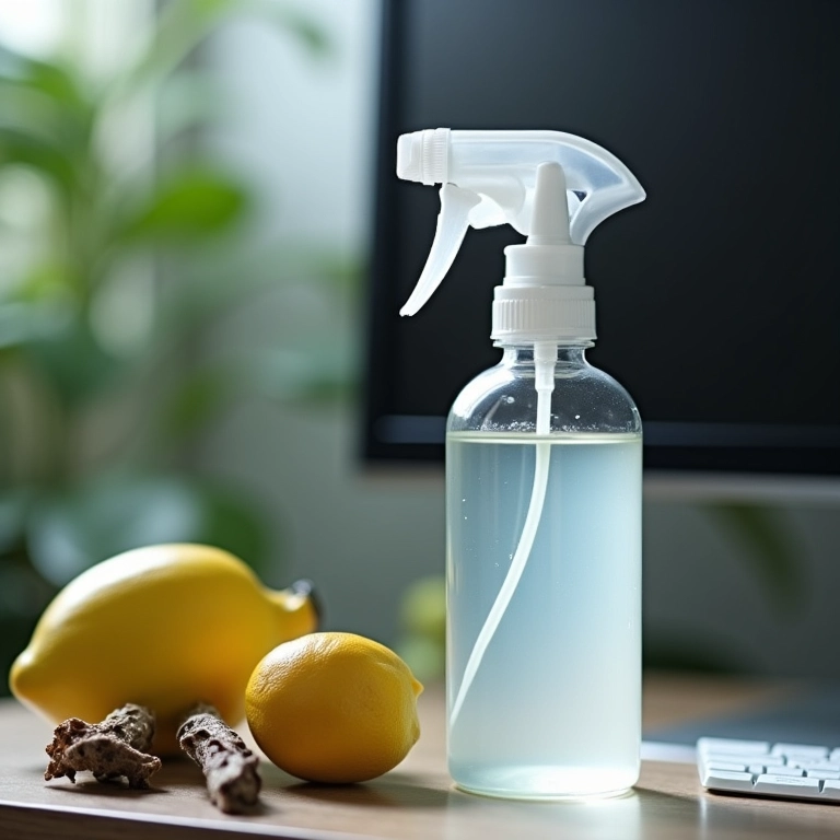 Água destilada como alternativa caseira para limpeza de telas.