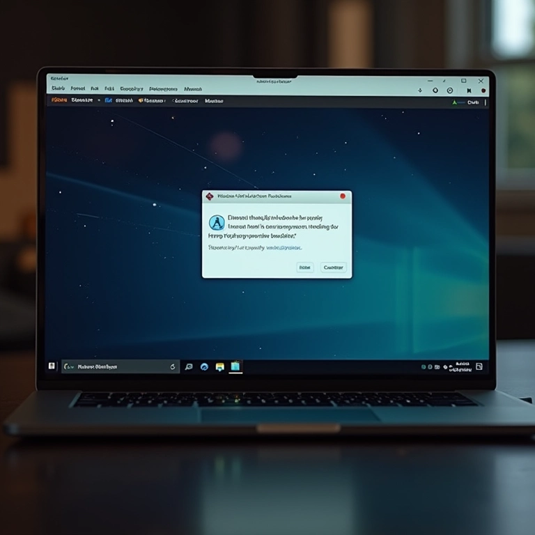 Alerta de segurança na interface do Roundcube.