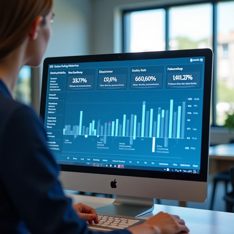 Analista monitorando métricas de grupo no Telegram.