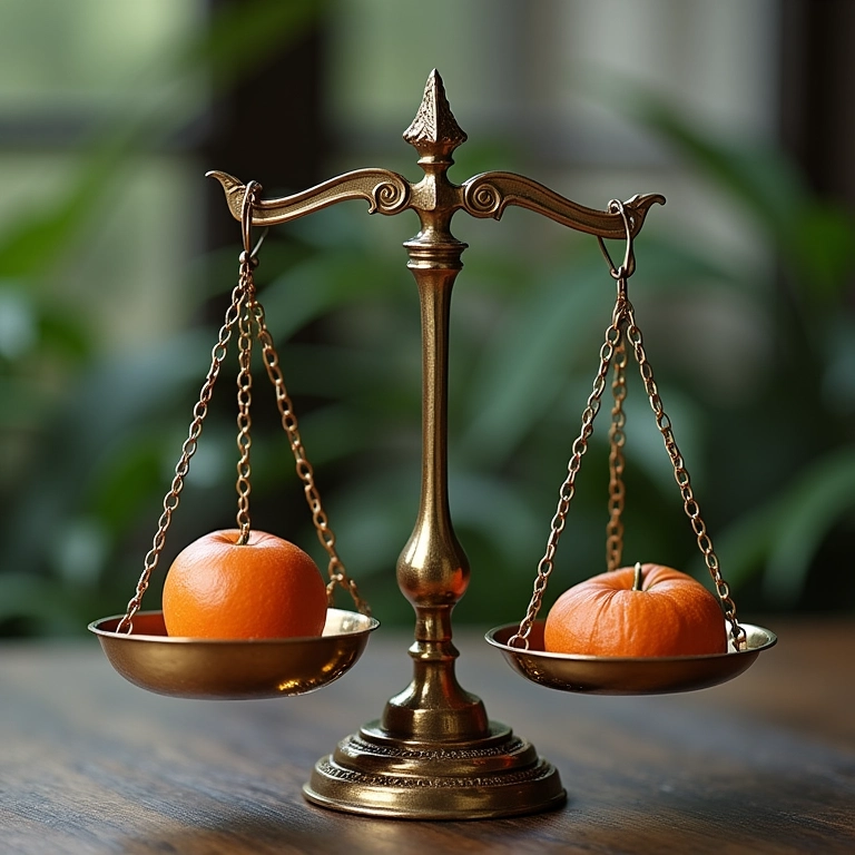 Balança equilibrando a qualidade da transcrição e o custo.