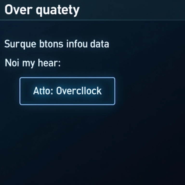 Botão de 'Overclock Automático' em software de overclock.