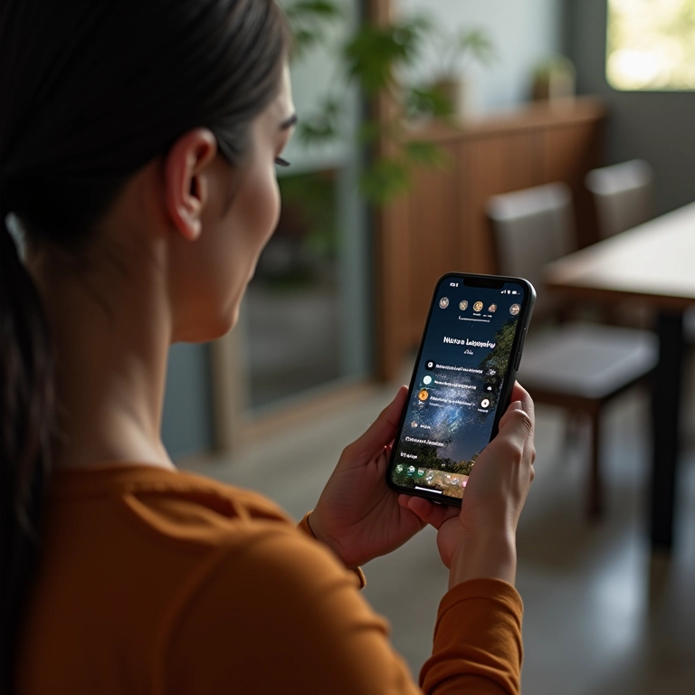 Brasileiros interagindo com assistentes de IA em smartphones.