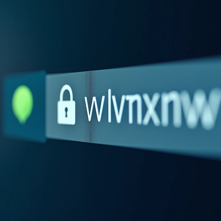 Cadeado de segurança visível na barra de endereço do navegador.