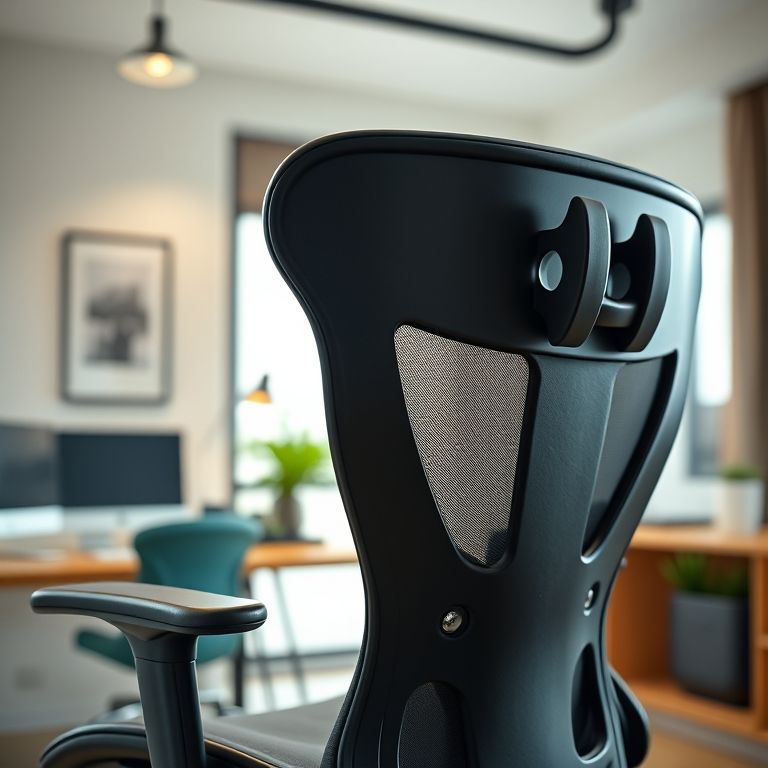 Cadeira ergonômica de alta qualidade para home office.