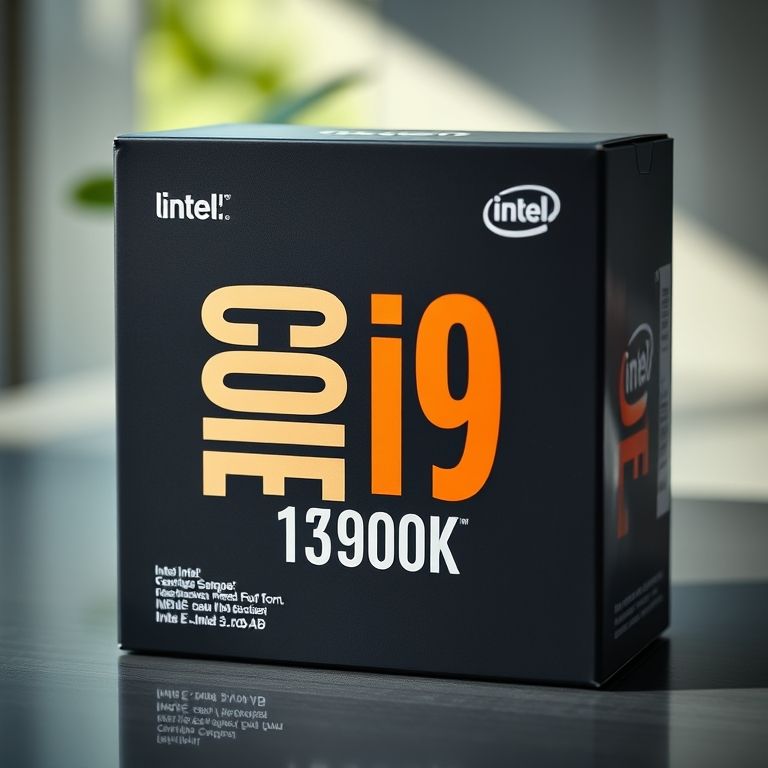 Caixa do processador Intel Core i9-13900K.
