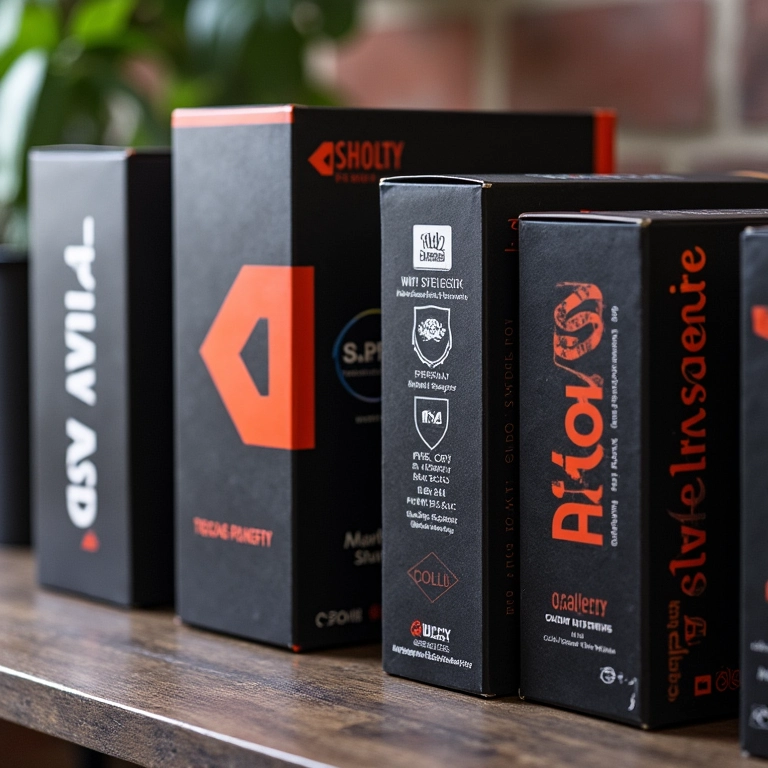 Caixas de fontes ATX 3.0 de diferentes marcas.