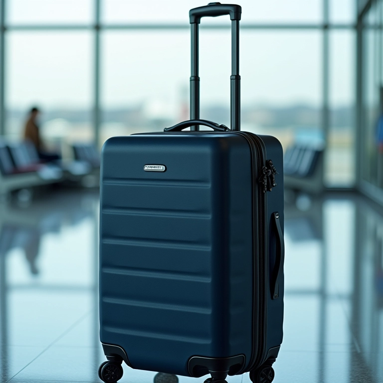 Case para laptop Samsonite em aeroporto.