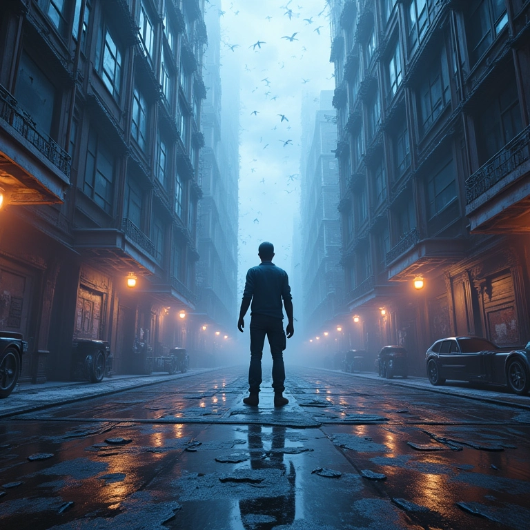 Cena do jogo Control com ray tracing, arquitetura distorcida e reflexos realistas.