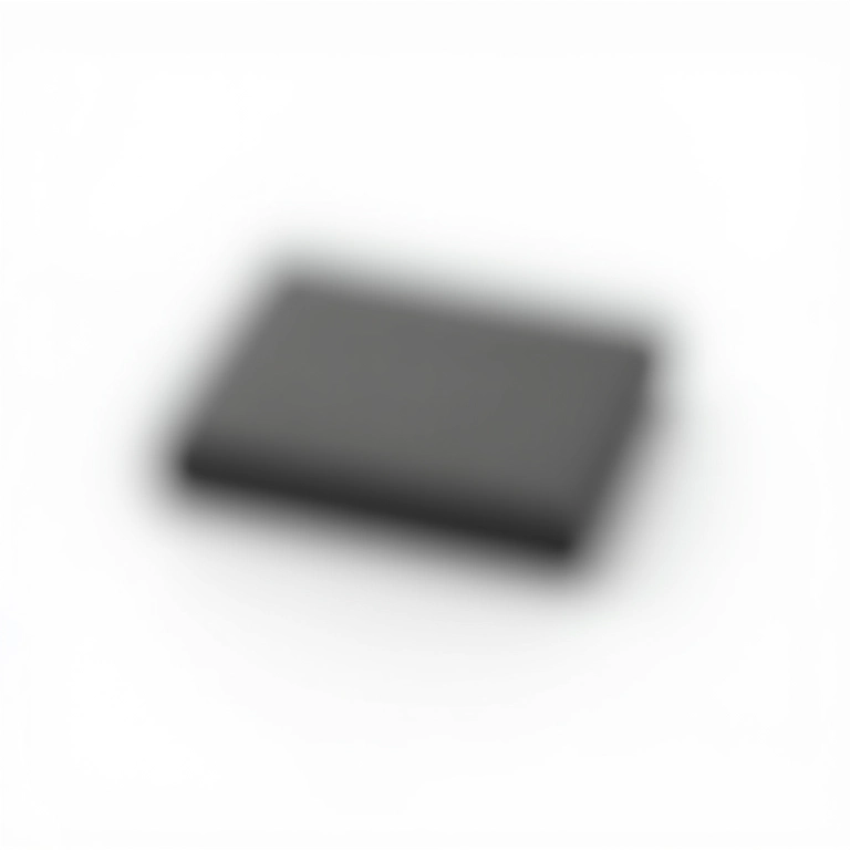 Chip Transmeta Crusoe isolado em fundo branco.