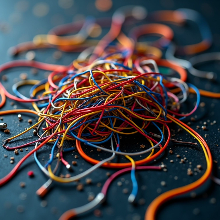 Código desorganizado sendo refatorado, transformando-se em código limpo.