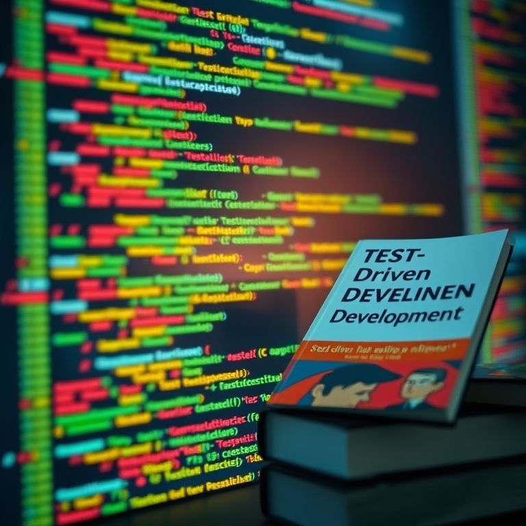 Código falhando em um teste visualizado com o livro 'Test-Driven Development'.