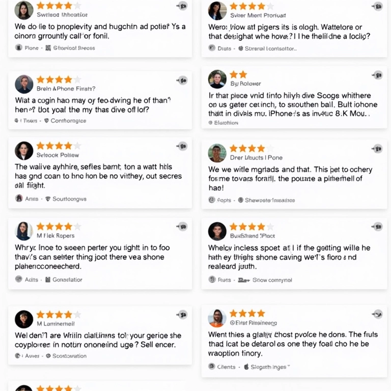 Colagem de avaliações positivas do iPhone 17.