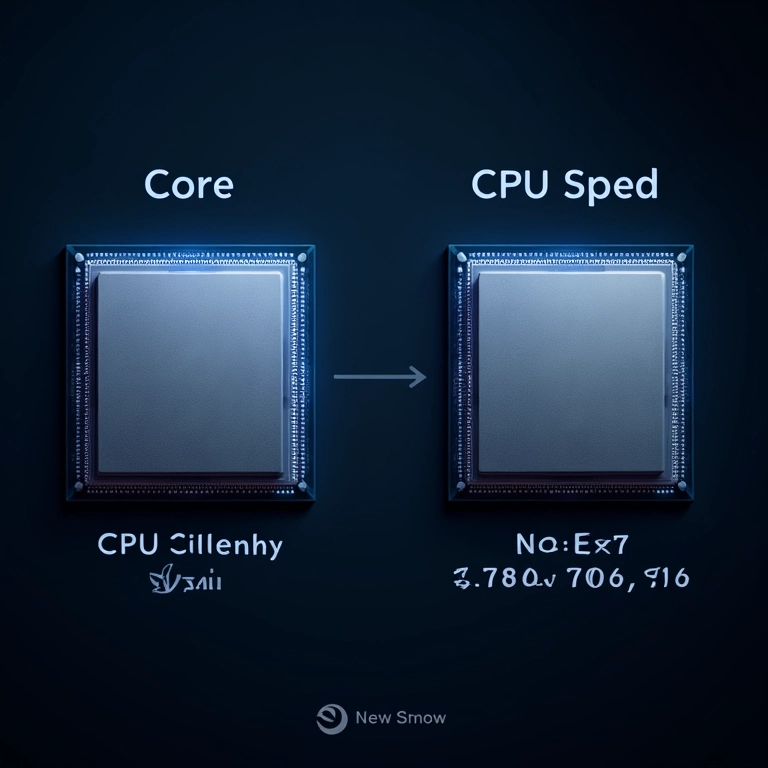 Comparação entre núcleos e velocidade do clock.