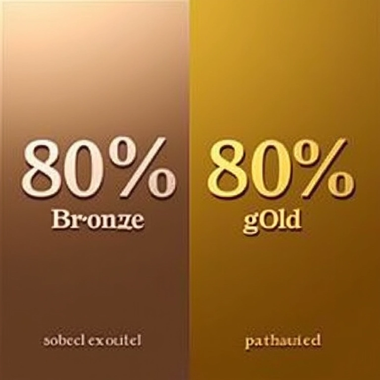 Comparação lado a lado da eficiência entre fontes 80 Plus Bronze e Gold.