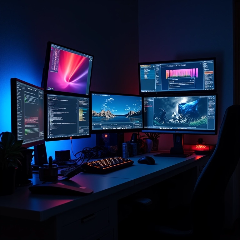 Comparativo de softwares de controle RGB de diferentes fabricantes.