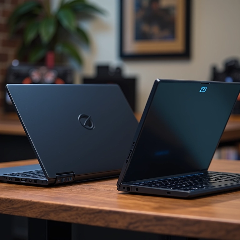 Comparativo: notebook gamer tradicional vs. notebook gamer fino e leve.