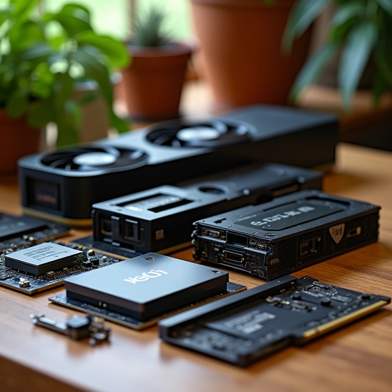 Componentes essenciais para montar um PC.