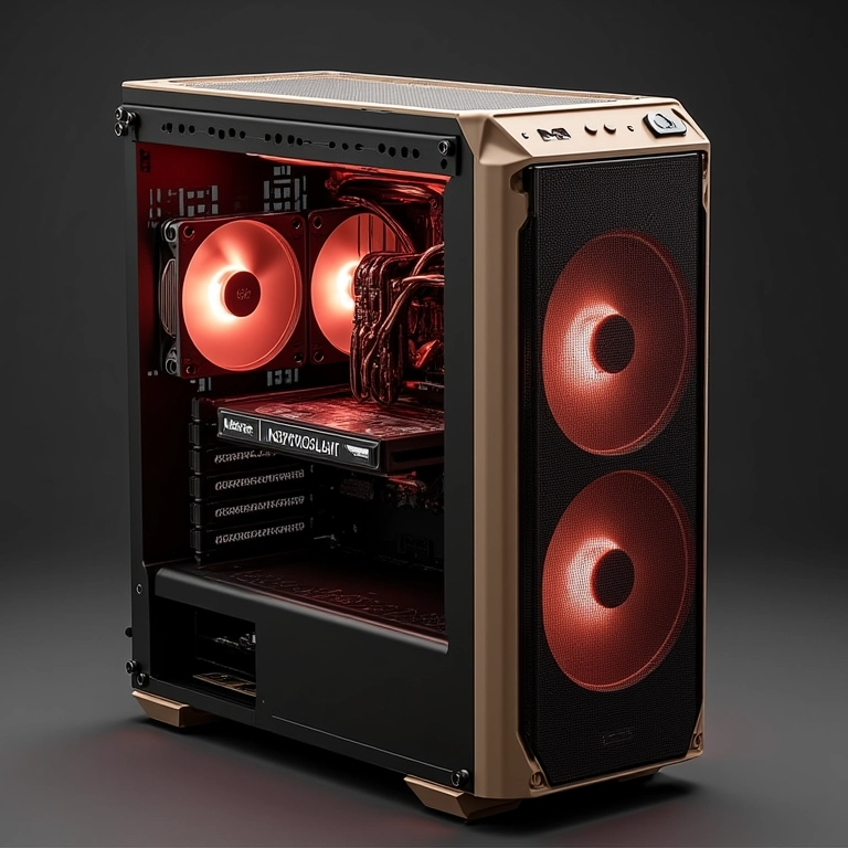 Cooler Noctua NH-D15 instalado em um PC de alto desempenho.