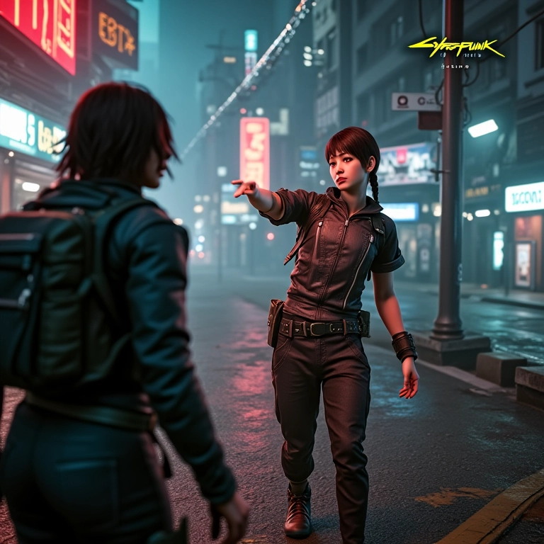 Cyberpunk 2077 rodando na RTX 3060 com gráficos detalhados.