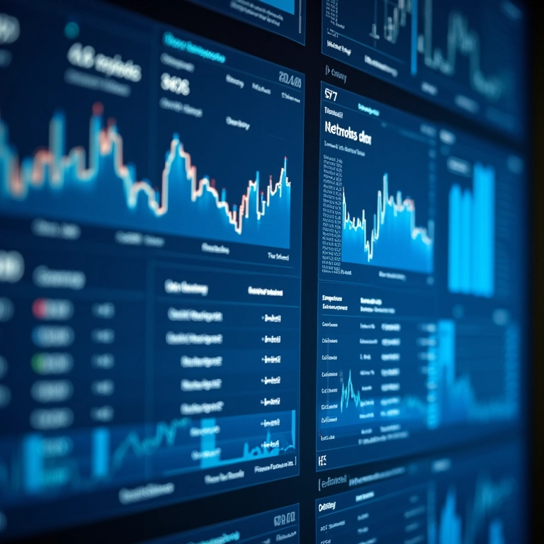 Dashboard de rede exibindo métricas em tempo real gerenciadas pelo Envoy Proxy.