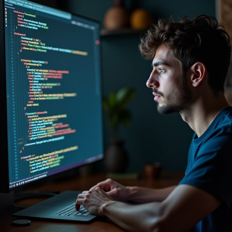 Desenvolvedor criando um novo projeto a partir de um fork no GitHub.