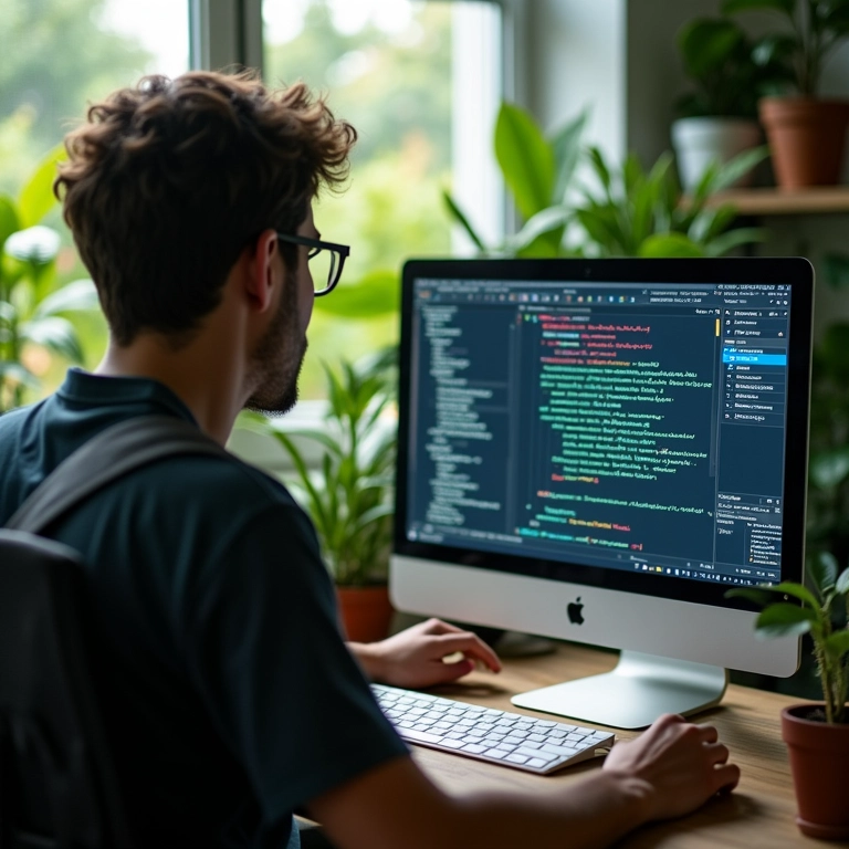 Desenvolvedor usando Dive para analisar camadas de imagem Docker.
