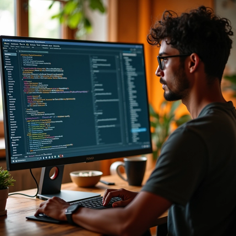 Designer brasileira trabalhando em interface com atualizações dinâmicas via RxJS.