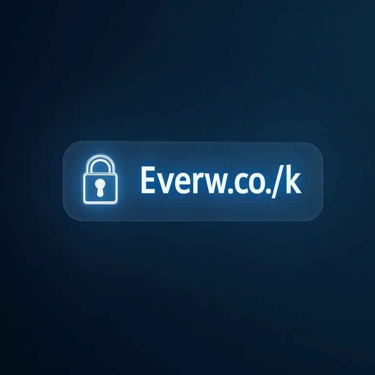 Endereço de site com um ícone de cadeado indicando uma conexão SSL segura.