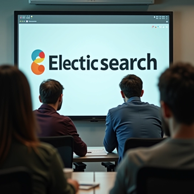 Equipe de desenvolvimento colaborando com o Elasticsearch.