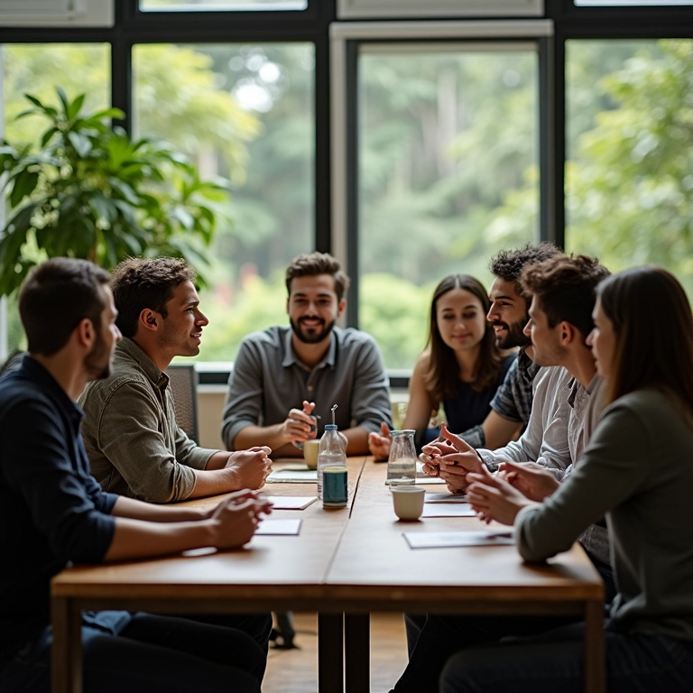 Equipe escolhendo entre Scrum e Kanban.