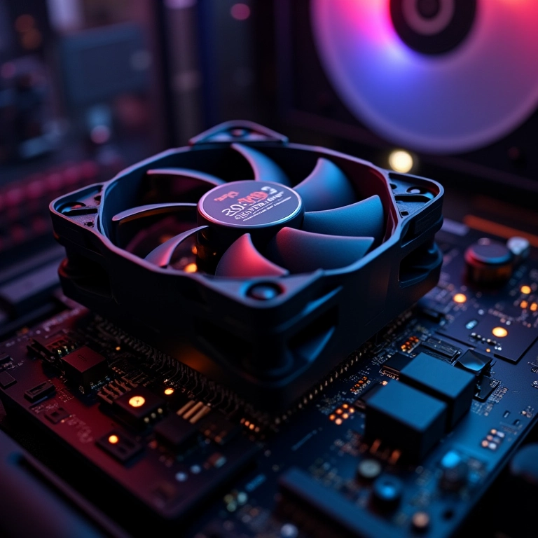 Fan com conector PWM mostrando as opções de controle de velocidade.