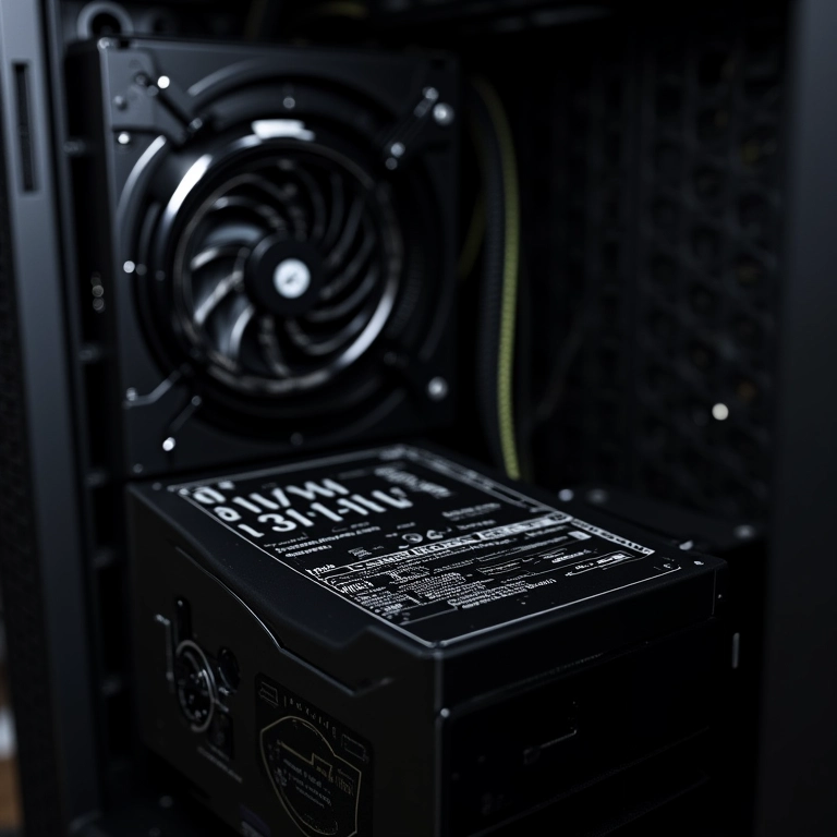 Fonte de alimentação de alta potência para PC.