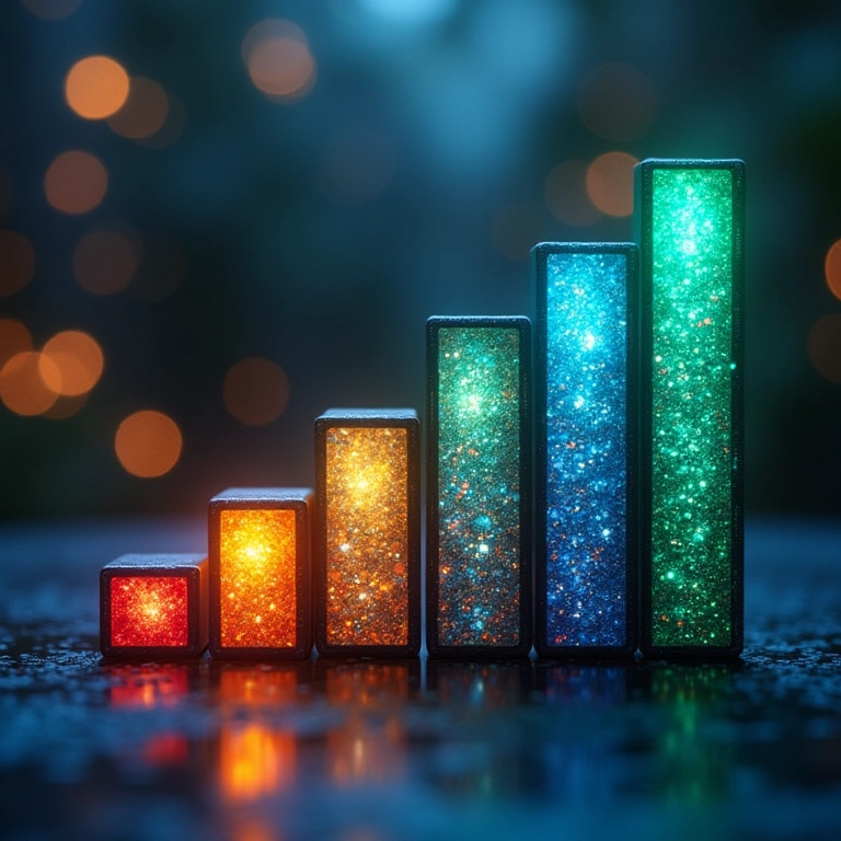 Gráfico de eficiência energética de processadores.