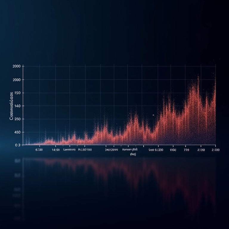 Gráfico de visualização da taxa de bits (bitrate).