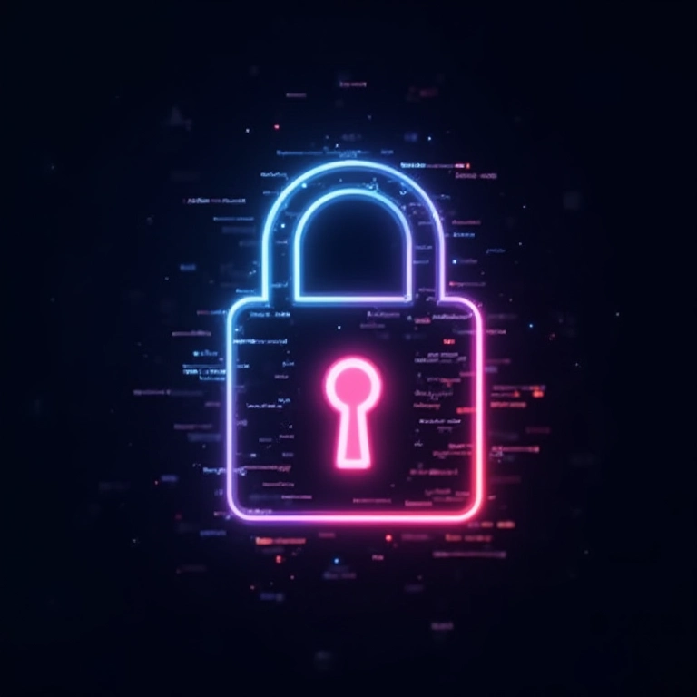 Ícone de cadeado feito com código V.