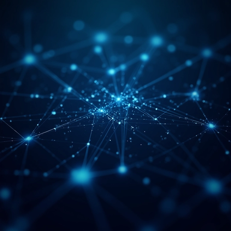 Ilustração de uma rede de subdomínios interconectados, mostrando a estrutura hierárquica de um site.