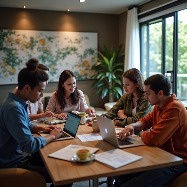 Importância do compartilhamento em rede local para colaboração.