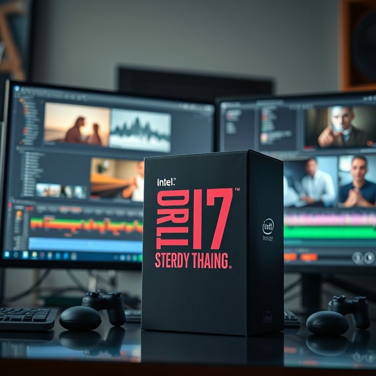 Intel Core i7-13700K em ambiente de trabalho criativo.