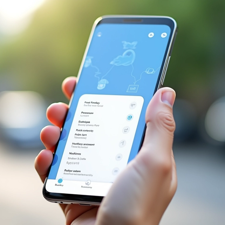 Interface amigável do aplicativo Bluesky.