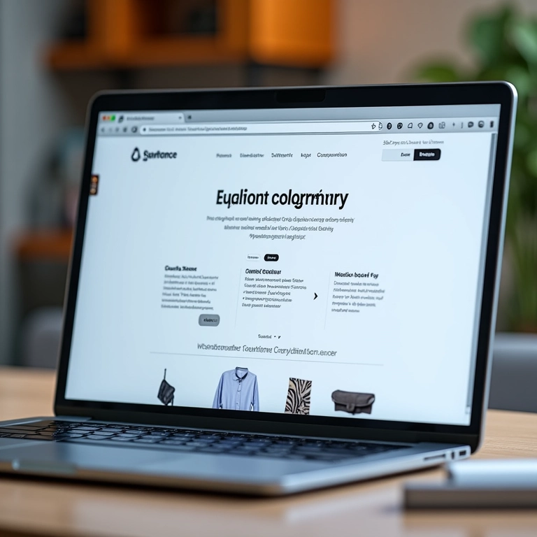 Interface de loja virtual mostrando a estrutura de subdomínios para diferentes categorias de produtos.