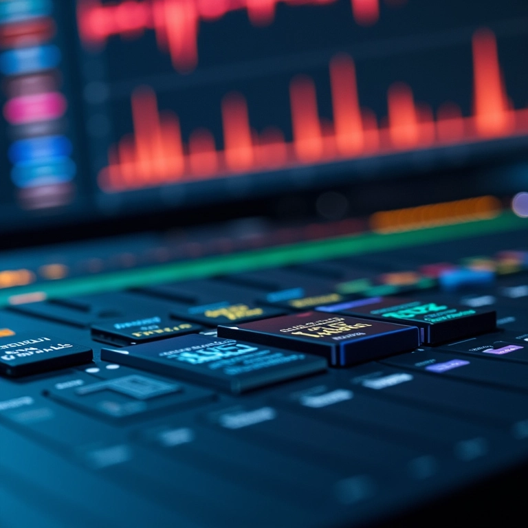 Interface de software de edição de áudio e vídeo mostrando processadores Intel e AMD.