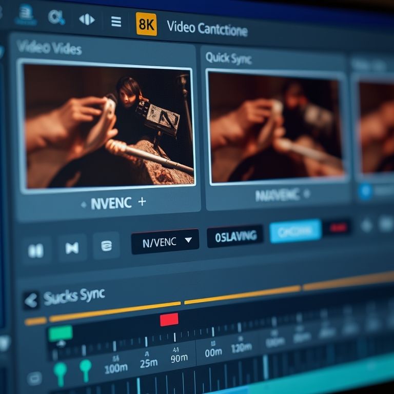 Interface de software mostrando opções de codificação de vídeo para streaming.