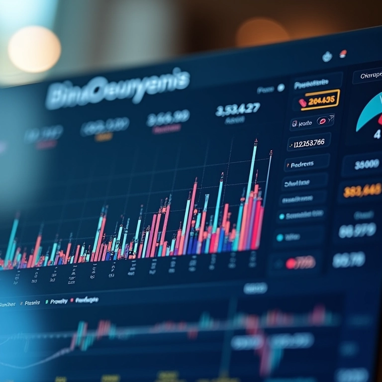 Interface do BigQuery com gráficos de análise de dados financeiros.