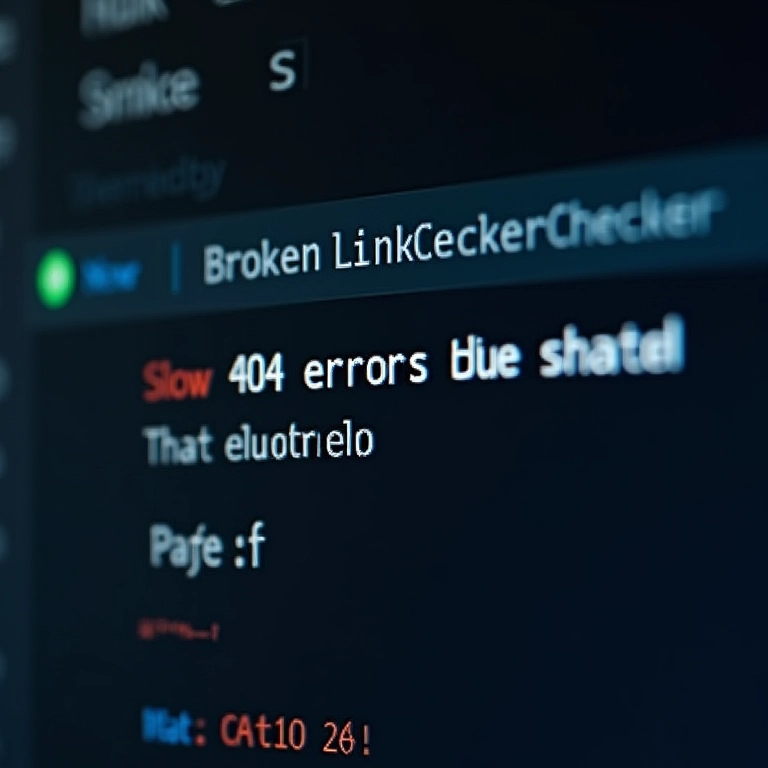 Interface do Broken Link Checker escaneando URL em busca de links quebrados.