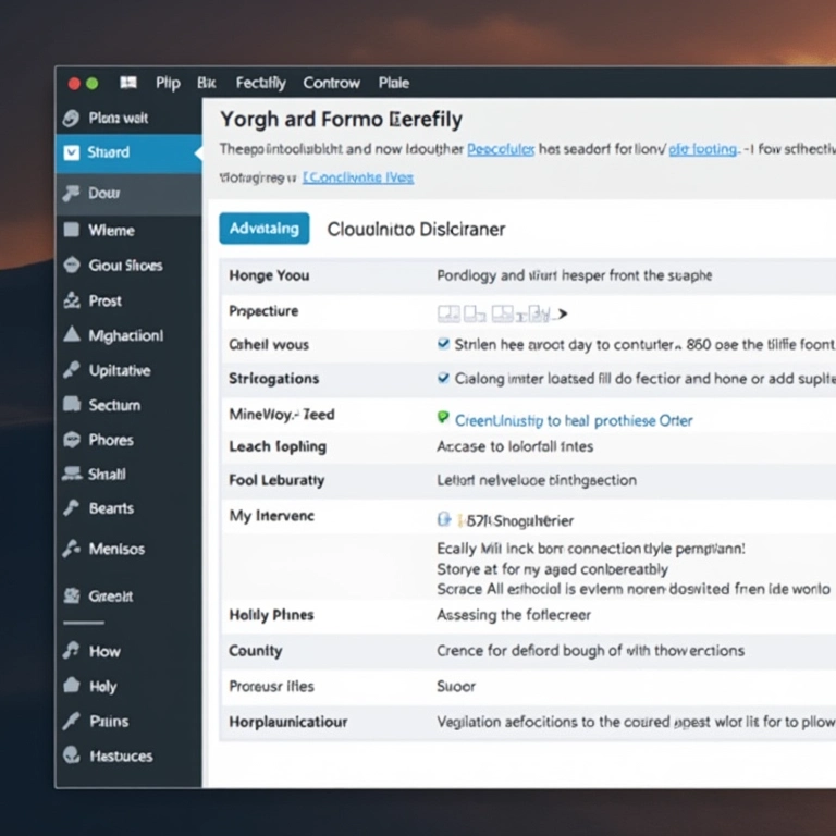 Interface do WordPress integrada com o painel de controle do CloudLinux.