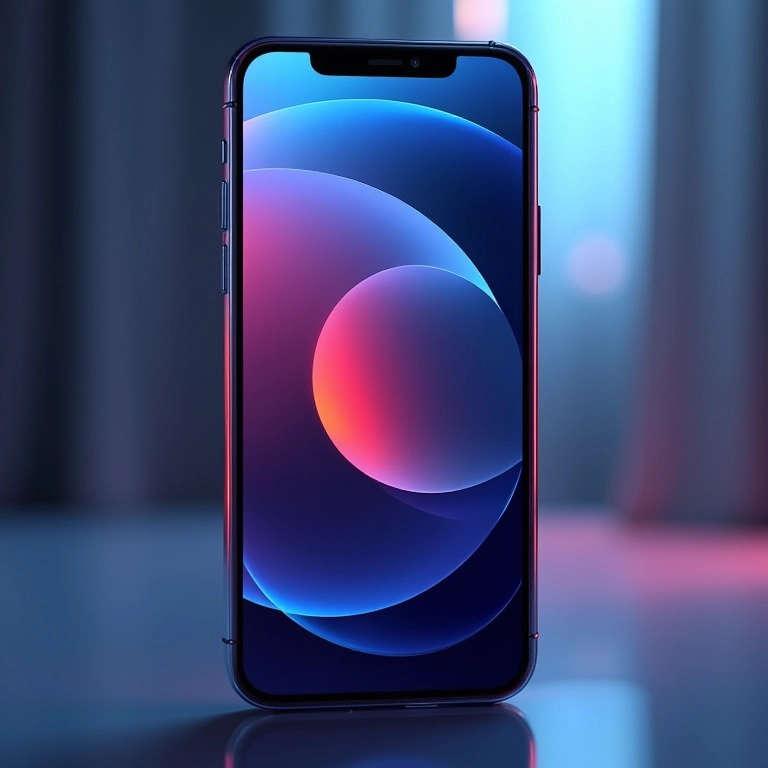 iPhone 17 com design futurista e tela vibrante.