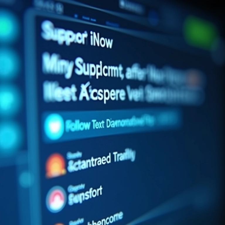 Janela de chat de suporte técnico com um agente amigável oferecendo ajuda.