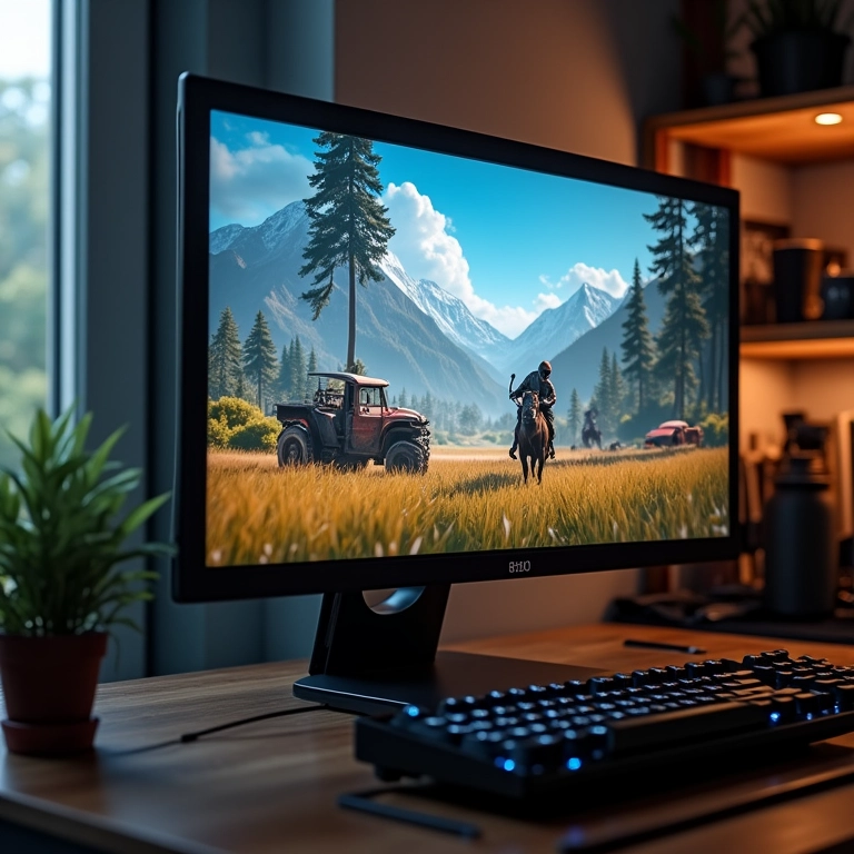 Jogo rodando suavemente em alta qualidade em uma RTX 3060.