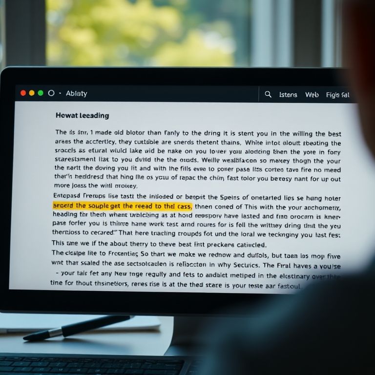 Leitor de tela lendo o conteúdo de um site.